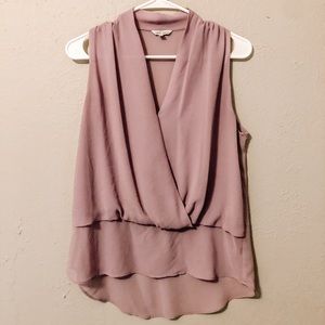 Lavender V-Neck Top
